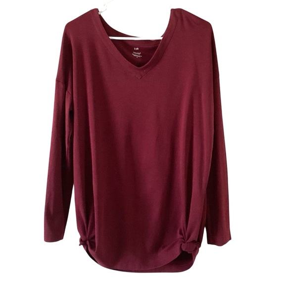 J. Jill Tops - J. Jill Simply Supima Cotton V-Neck Tunic Long Sleeve Shirt Medium